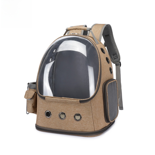 Fashionable Transparent Pet Backpack for Cats and Dogs