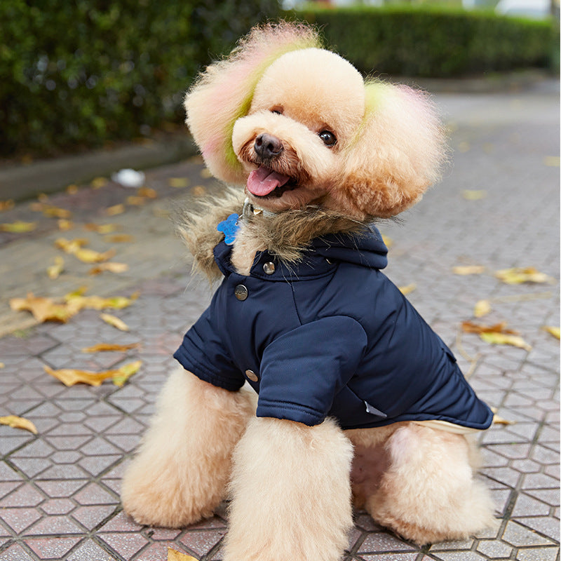 Hooded Down Jackets for Dogs - Pet Supplies