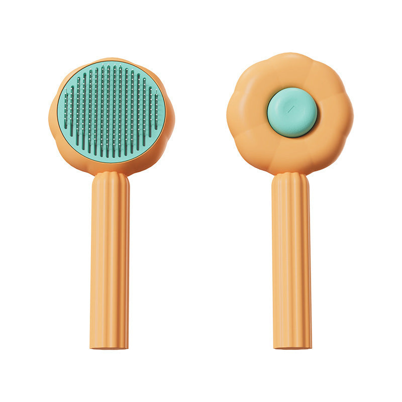 New Sunflower Pet Comb for Cats and Self-Cleaning