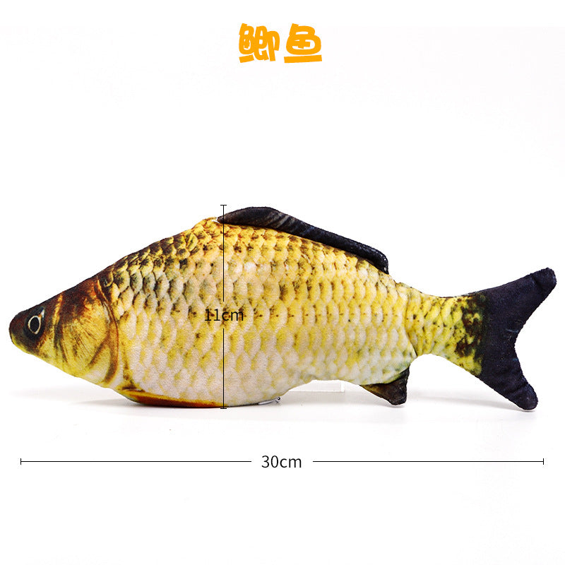 Bionic Fish Plush Electric Jumping Toy for Cats