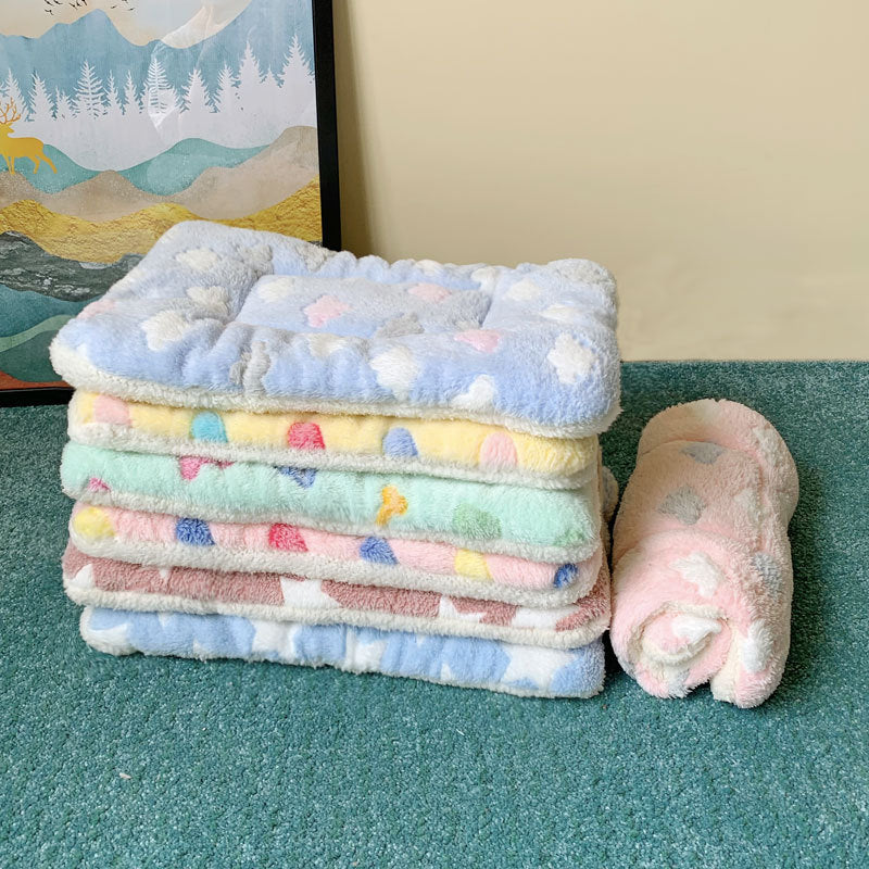 Thick Winter Pet Mat for Cats and Dogs - Fleece Blanket