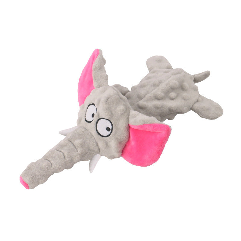New Plush Elephant Pet Toy - Interactive Sound Toy