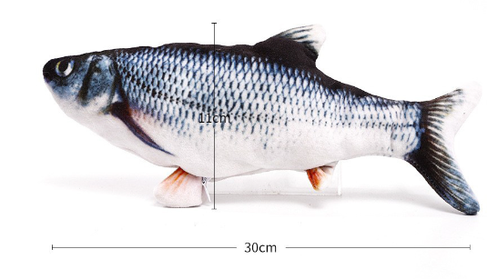 Bionic Fish Plush Electric Jumping Toy for Cats