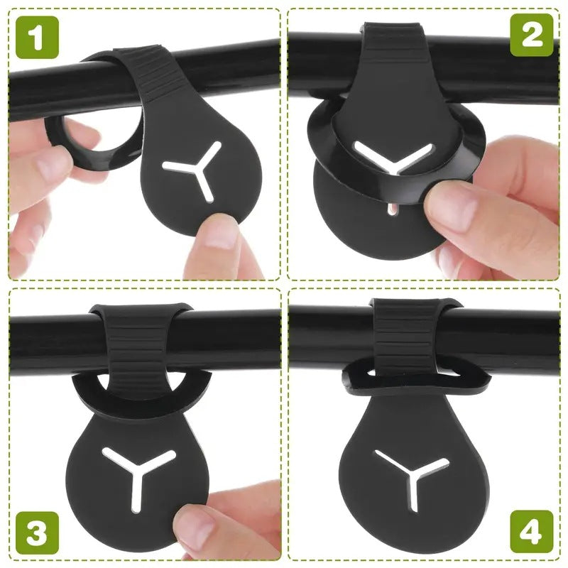 Hands-Free Dog Waste Bag Dispenser with Leash Clip