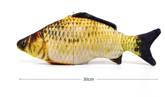 Bionic Fish Plush Electric Jumping Toy for Cats